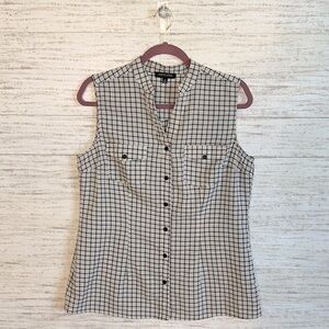 NOTATIONS Button Sleeveless Blouse | SIZE M